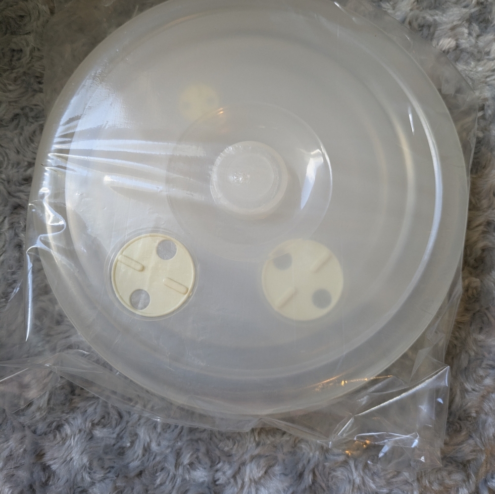 Microwave Plate Covers Clear Set of 5 Adjustable vents